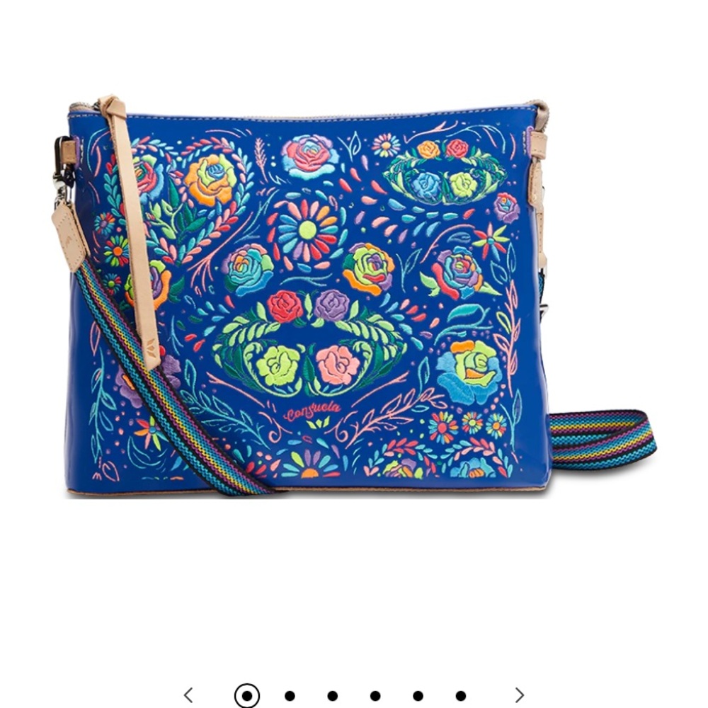 Consuela Blue Floral Crossbody Bag